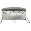 vidaXL 4-bow Bimini Top with Mesh Sidewalls 95.7x(78.7-83.9)x53.9"