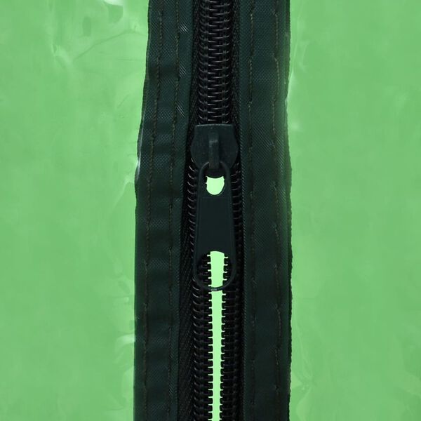 vidaXL Greenhouse Transparent Green Powder-coated Steel
