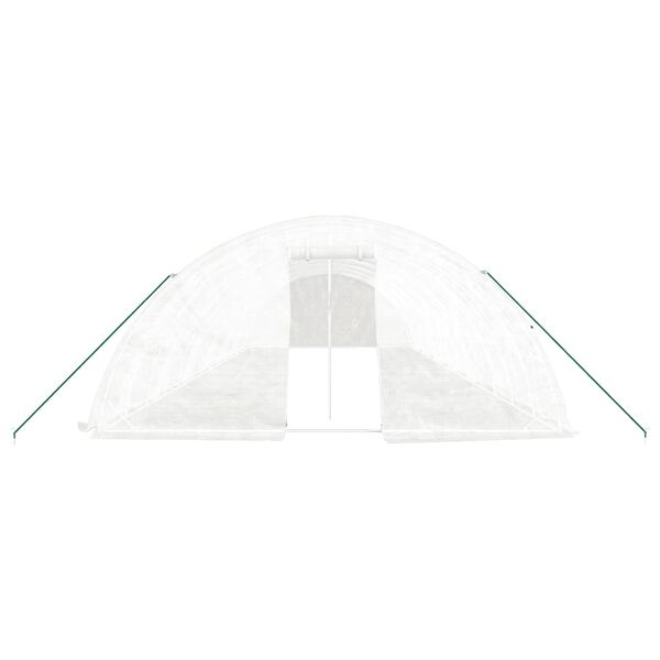 vidaXL Greenhouse White Polyethylene Large Durable Greenhouse