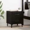 vidaXL Bed Cabinet 2 pcs Black oak 40 x 35 x 47.5 cm Engineered wood