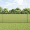 vidaXL Fence and Post Grey 4.92 x 32.81 ft Steel