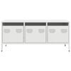 vidaXL TV Cabinet White Cold-rolled steel Medium Adjustable Feet