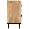 vidaXL Bedside Cabinet Natural Wood Solid Mango Wood Medium