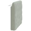 vidaXL Headboard Cushion Light grey Velvet (100% polyester), Foam Standard