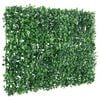 vidaXL Artificial Shrub Leaf Fence Set of 24 Green PE (Polyethylene)
