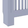 vidaXL Radiator Cover Grey 30.71 x 7.48 x 32.09 in Engineered Wood