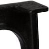 vidaXL Coffee Table Leg Set of 2 Black Solid Cast Iron Medium Durable