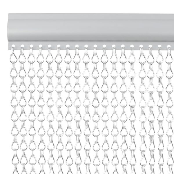 vidaXL Chain Door Fly Screen 22.0x73.2" Aluminium