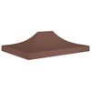 vidaXL Party Tent Roof 14.8'x9.8' Brown 0.9 oz/ft²