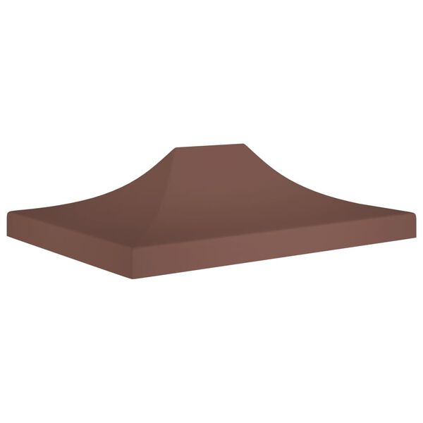 vidaXL Party Tent Roof 14.8'x9.8' Brown 0.9 oz/ft²