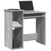 vidaXL Desk Grey Sonoma Engineered wood Compact Computer Desk