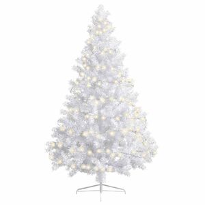 vidaXL Artificial Half Christmas Tree White PVC 70.9 in