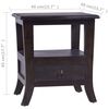 vidaXL Bedside Cabinet Light black coffee Solid mahogany wood