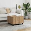 vidaXL Coffee Table Artisan Oak Engineered Wood 23.6x23.6x15.0 in