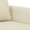 vidaXL 2-seater Sofa Cream Faux leather, metal, foam 2-seater Durable