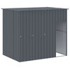 vidaXL Dog House Anthracite Galvanized Steel Tough Dog House