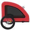vidaXL Pet Bike Trailer Red Oxford fabric Collapsible Bike Trailer