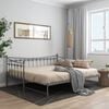 vidaXL Sofa Bed Frame Grey Powder-coated metal