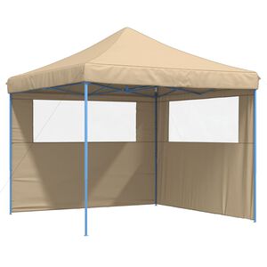 vidaXL Party Tent Beige, Blue