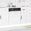 vidaXL Dishwasher Panel White Engineered wood 24 x 0.6 x 26.4 in Durable