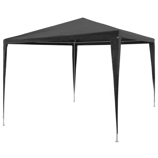 vidaXL Party Tent Anthracite Polyethylene roof, Steel frame 10 x 10 ft