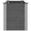 vidaXL Garden Raised Bed Grey Wood-plastic composite Large Durable