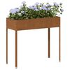 vidaXL Garden Planter Weathering steel brown Large Decorative Inlays