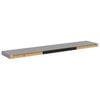vidaXL Wall Shelf Grey Honeycomb MDF and metal 47.2x9.3x1.5 in