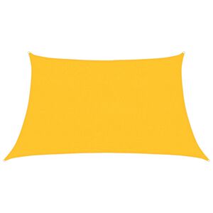 vidaXL Sunshade Sail 1.75 oz/ft² Yellow 3/4x6.6' HDPE