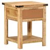 vidaXL Bedside Cabinet Natural wood Solid mango wood 15.7x15.7x19.7 in