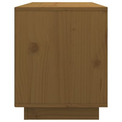 vidaXL TV Stand Honey Brown 29.1"x13.8"x17.3" Solid Wood Pine