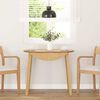 vidaXL Dining Table Natural Solid Wood Rubber