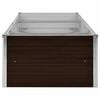 vidaXL Raised Bed Brown Galvanized steel Large Durable Raised Bed