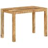 vidaXL Dining Table Natural wood Solid mango wood Medium Durable
