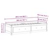 vidaXL Day Bed White Solid pine wood and plywood Twin