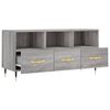 vidaXL TV Cabinet Grey Sonoma 40.2x14.2x19.7" Engineered Wood