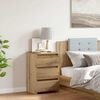 vidaXL Bedside Cabinet Artisan oak Engineered wood Medium