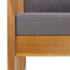 vidaXL Garden Lounge Set Dark grey, Natural wood Solid Acacia Wood Medium