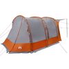 vidaXL Car Tent Grey and Orange Waterproof