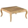 vidaXL Coffee Table Whitewashed Mango Solid Mango Wood Medium Simplistic