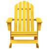 vidaXL Garden Rocking Chair Yellow Solid fir wood Standard Comfy