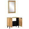 vidaXL Bathroom Furniture Set Brown Solid Mango Wood Medium