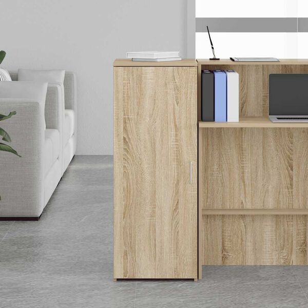 vidaXL Storage Cabinet Sonoma oak Engineered wood Compact