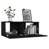 vidaXL TV Cabinet Black Engineered wood 5 Piece Set TV Cabinet