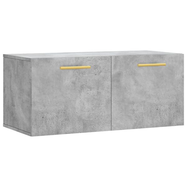 vidaXL Wall Cabinet Concrete Grey Engineered Wood Medium Wall Cabinet