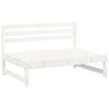 vidaXL Middle Sofa White, Anthracite