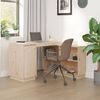 vidaXL Desk Natural wood Solid pine wood Medium Desk Rectangular