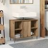 vidaXL Bathroom Cabinet with Door Artisan Oak 31.50 x 12.99 x 23.62 in