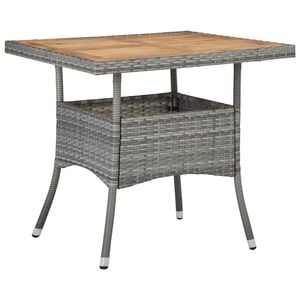 vidaXL Dining Table Grey and brown