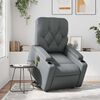 vidaXL Electric Stand Up Massage Recliner Chair Grey Faux leather Standard